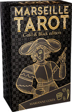 Afbeelding in Gallery-weergave laden, Marseille Tarot - Gold & Black Edition - Set