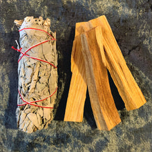 Afbeelding in Gallery-weergave laden, White Sage & Palo Santo Gift Set
